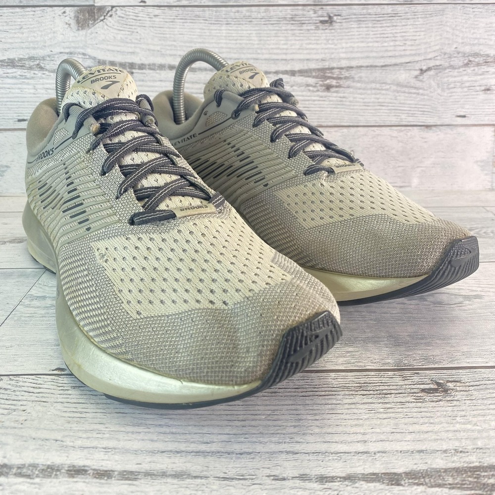 Brooks Levitate DNA AMP Shoes Womens 10 Beige Mesh Running Walking 1202581B131